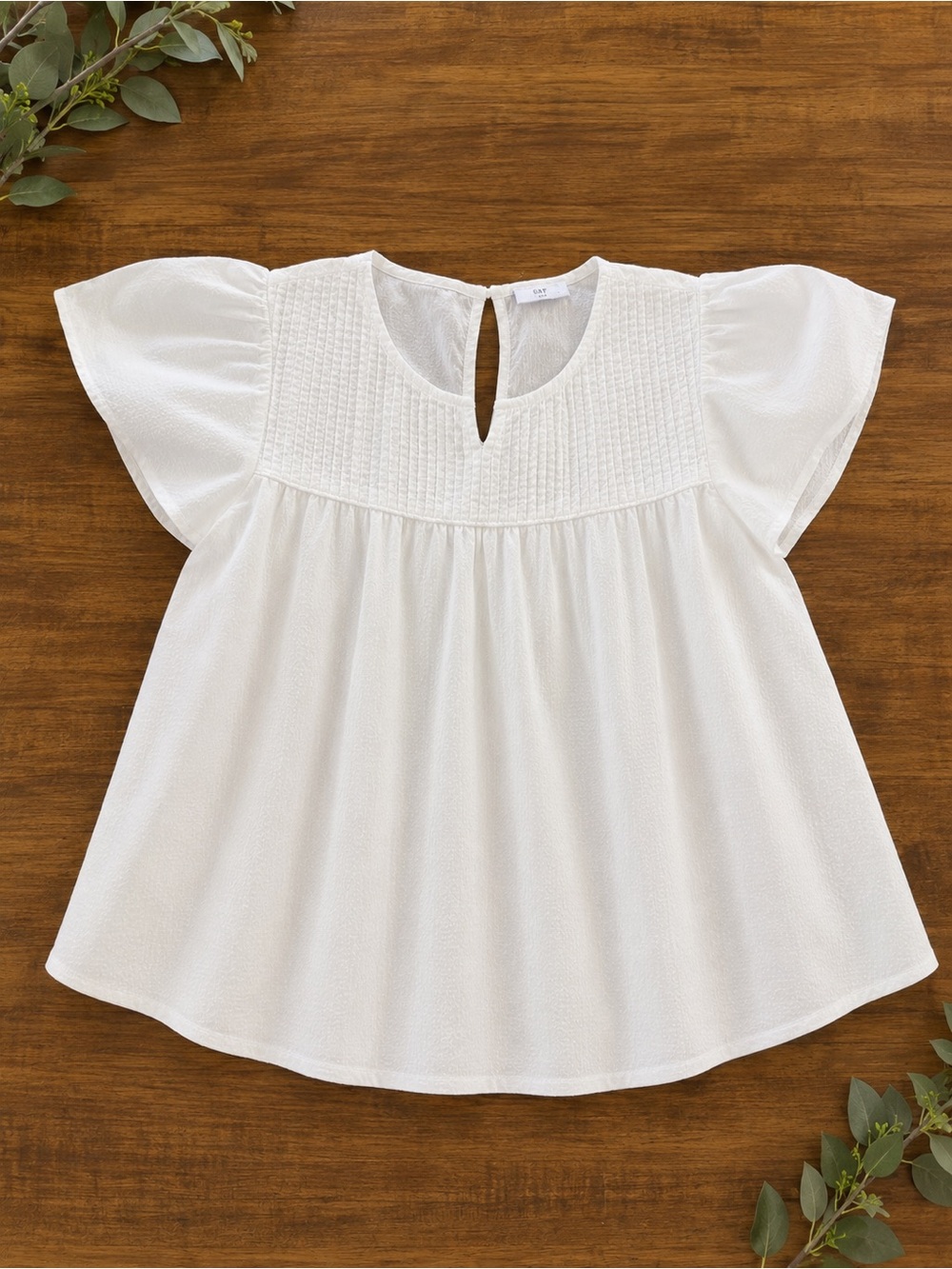 Girls Mayoral White Cotton Lace Trim shirt sz 14 (v1)